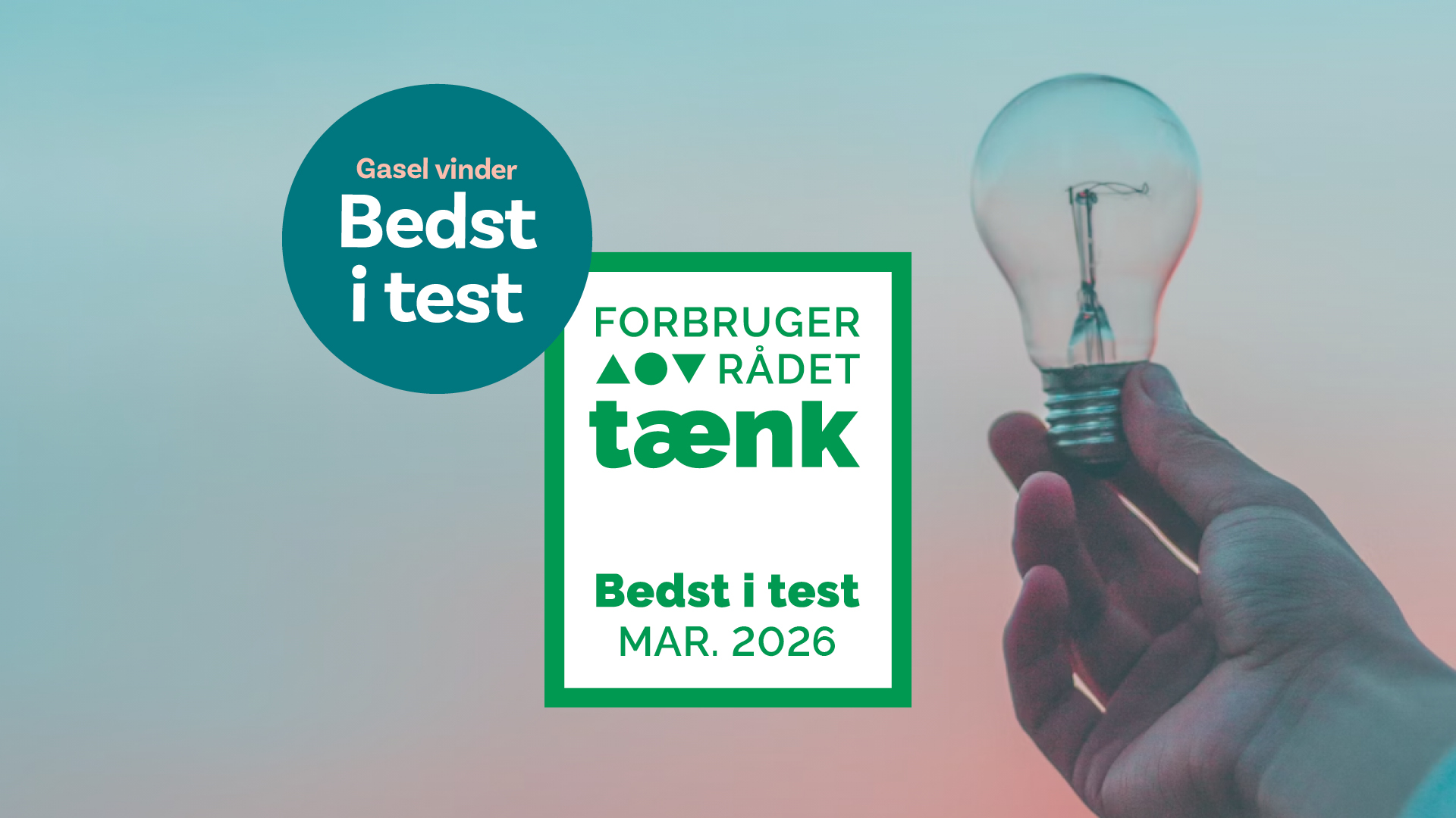 Gasel kåres som Bedst i Test